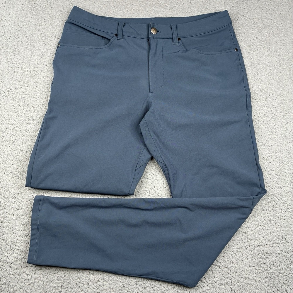 Lululemon ABC Classic Fit Pants Men's 32x30 Blue Warpstreme Performance Chino